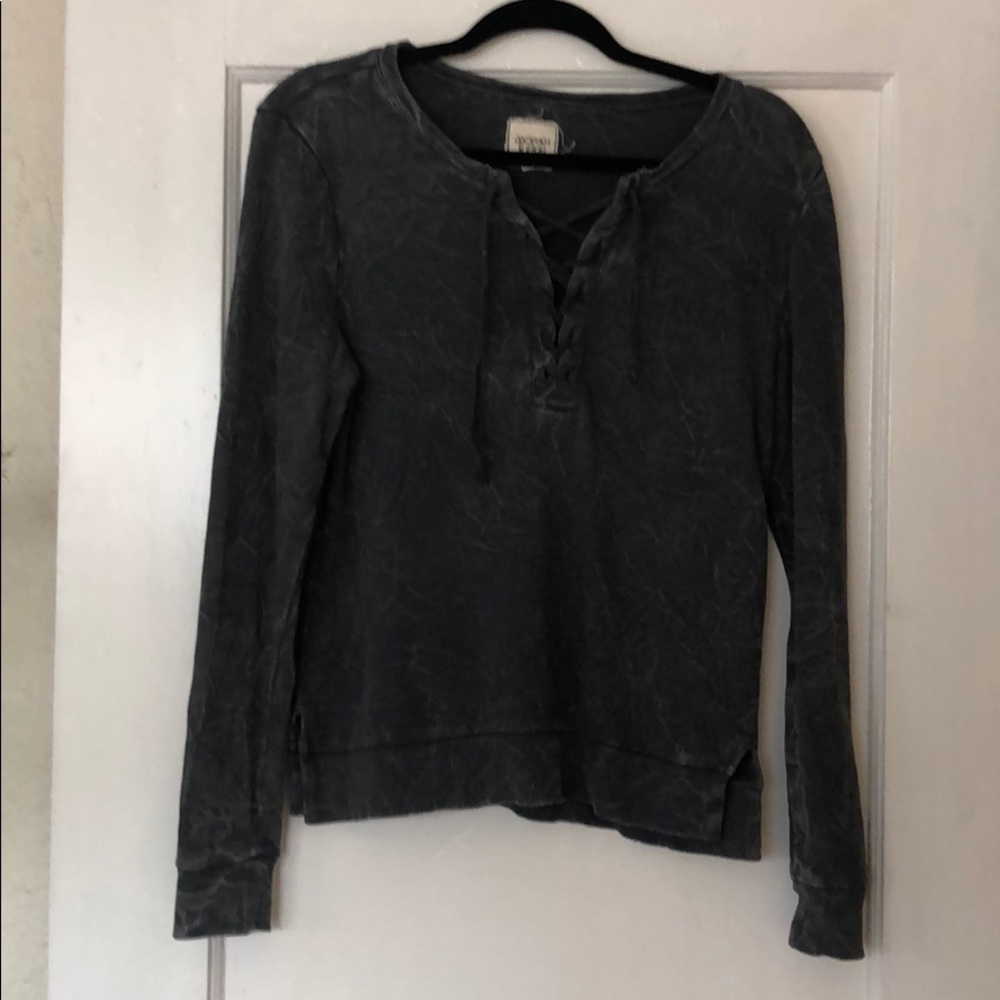 Modish Rebel lace up Sweatshirt Size S